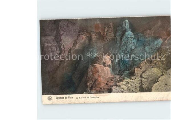 Hoehlen Caves Grottes Grottes de Han Le Boudoir de Proserpine