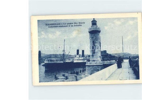Leuchtturm Lighthouse Marseille Pahre Ste. Marie Joliette Dam