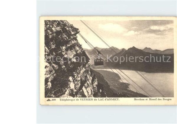 Seilbahn Veyrier Lac d_Annecy Menthon Massif des