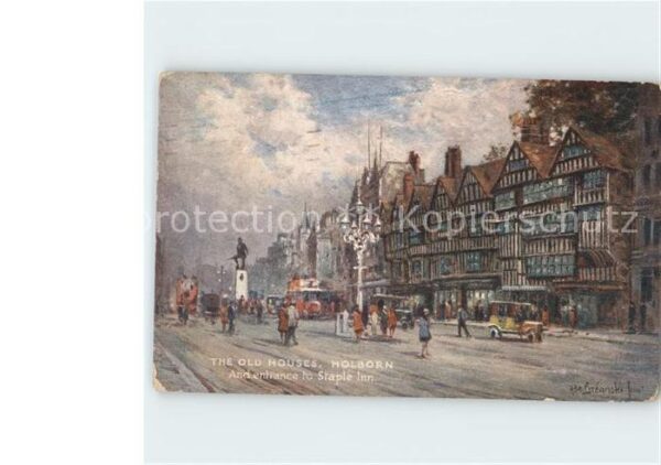 Verlag Tucks Oilette Nr. 3584 The Old Houses Holborn Staple Inn