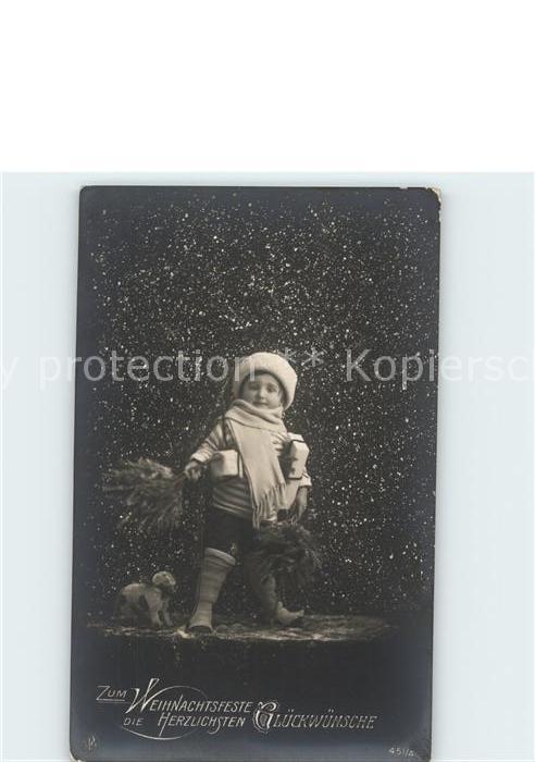 Foto NPG Nr. 451/4 Kind Weihnachten Wintermode Spiel