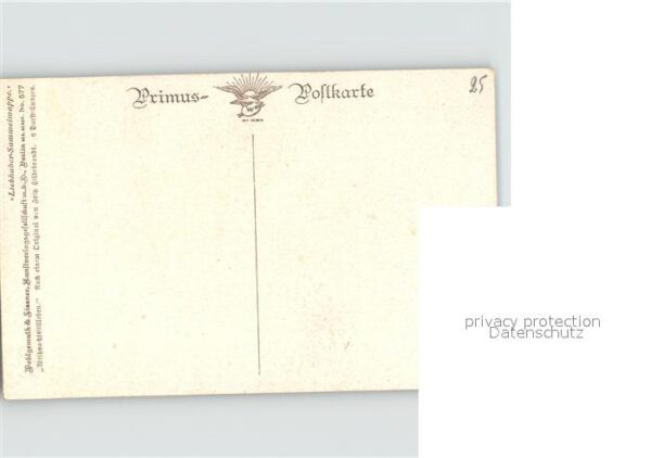 Verlag Primus Nr. 577 Weihnachtsstillleben Fritz Hildebra – Bild 2