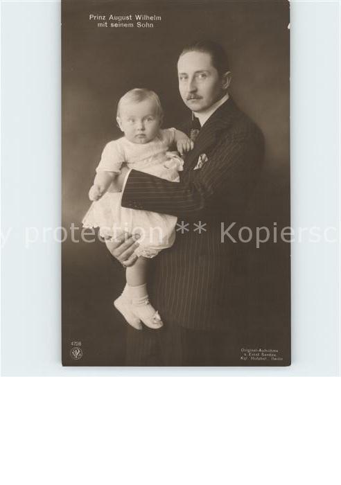Foto NPG Nr. 4728 Prinz August Wilhelm Sohn