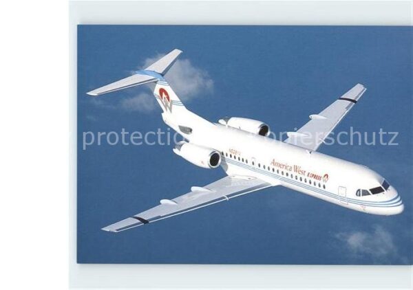 Flugzeuge Zivil America West Airlines Fokker 70 N528YV