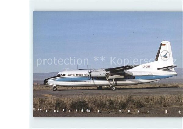Flugzeuge Zivil LAB Lloyd Aero Boliviano Fokker F27 Mk.