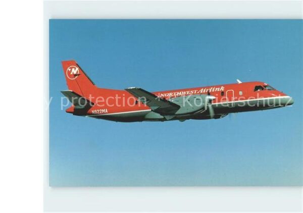 Flugzeuge Zivil Northwest Airlink Express Airlines Saab