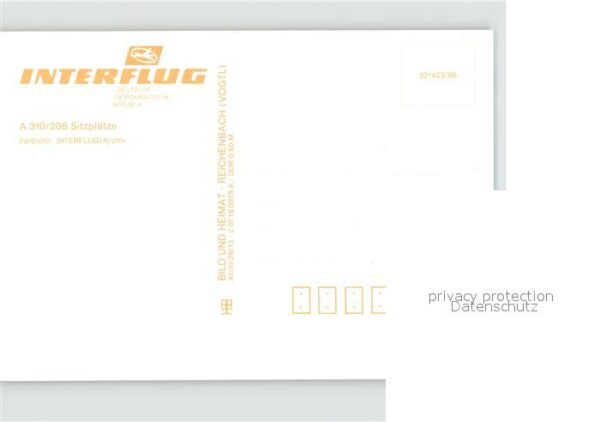 Flugzeuge Zivil Interflug A310/208 – Bild 2