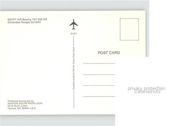 Flugzeuge Zivil Egypt Air Boeing 767-266 ER Extended Ra – Bild 2