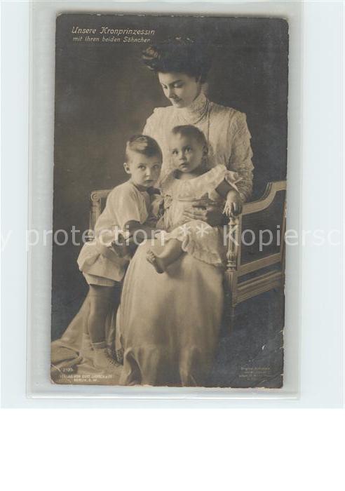 Adel Preussen Kronprinzessin Cecilie Söhne
