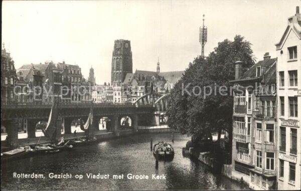 Rotterdam Viaduct met Groote Kerk
