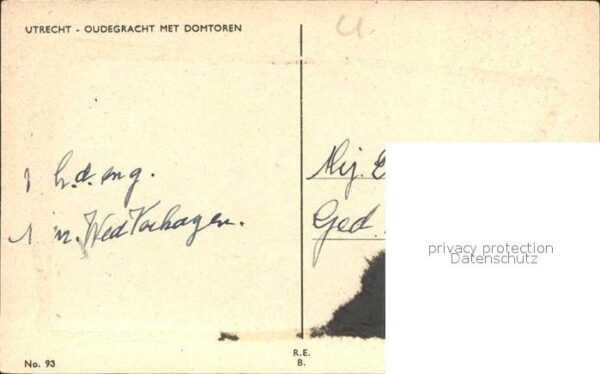 Utrecht Oudegracht met Domtoren Brücke Wappen – Bild 2