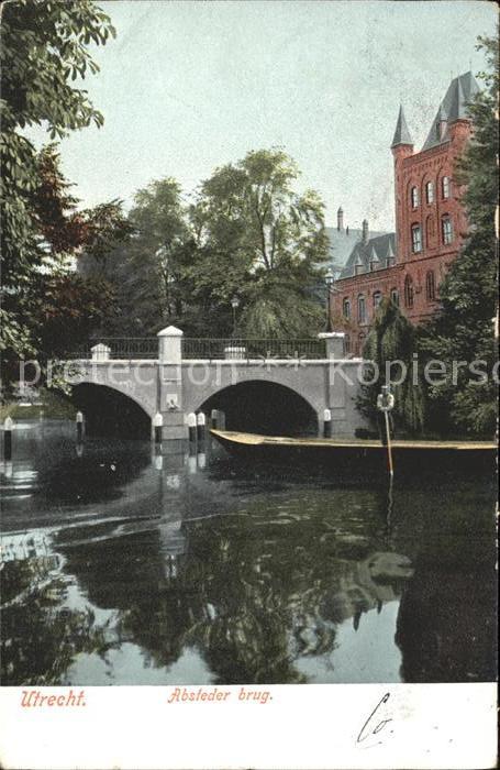 Utrecht Absteder brug Kanal Brücke Kahn