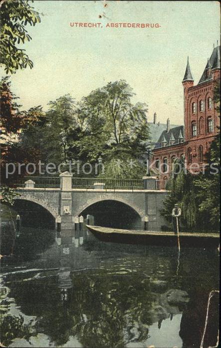 Utrecht Abstederbrug Kanal Brücke Kahn