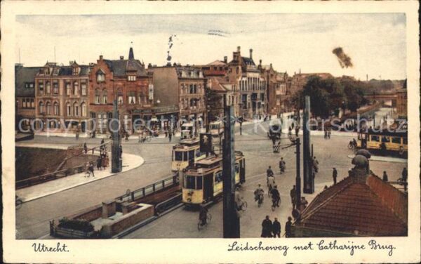 Utrecht Leidscheweg met Catharijne Brug Strasse