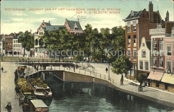 Rotterdam Haagsche Veer O.H. Station der Z.H. Ele