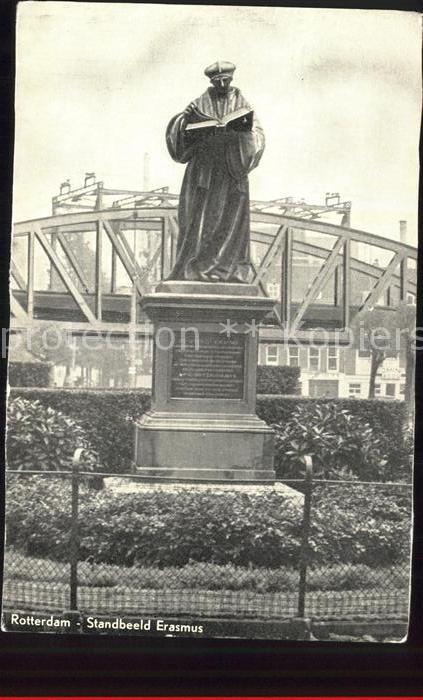 Rotterdam Standbeeld Erasmus Statue Denkmal