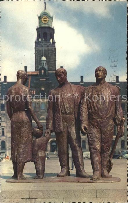 Rotterdam Monument Verzetstrijd Denkmal Statue