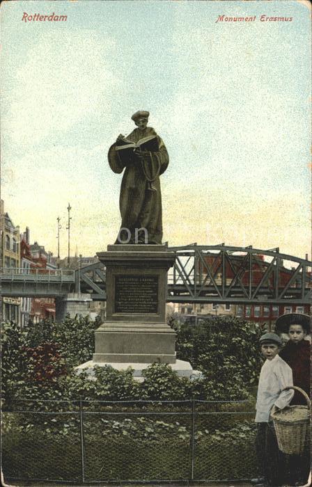 Rotterdam Monument Erasmus Statue Denkmal