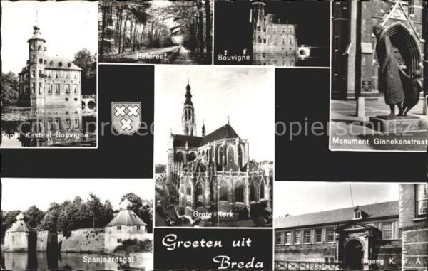 Breda Noord-Brabant Monument Ginnekenstraat Bouvigne Kastee