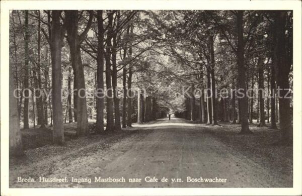 Breda Noord-Brabant Ingang Mastbosch Cafe Boschwachter