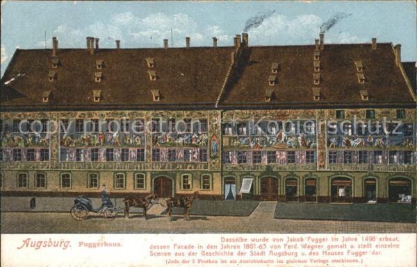 Augsburg Fuggerhaus Fresken Geschichte Pferdekut