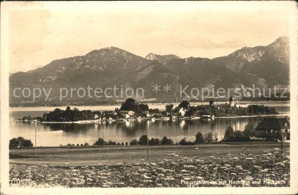 Frauenchiemsee mit Hochfelln und Hochgern Chiemgauer A