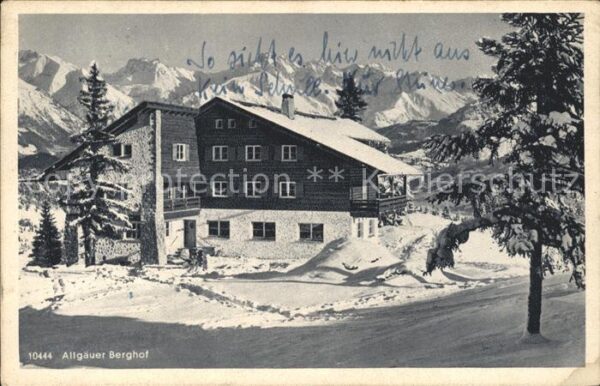 Sonthofen Oberallgaeu Berggasthaus Allgäuer Berghof Alpe Eck