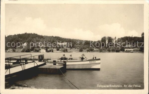 Talsperre Kriebstein Anleger Fähre