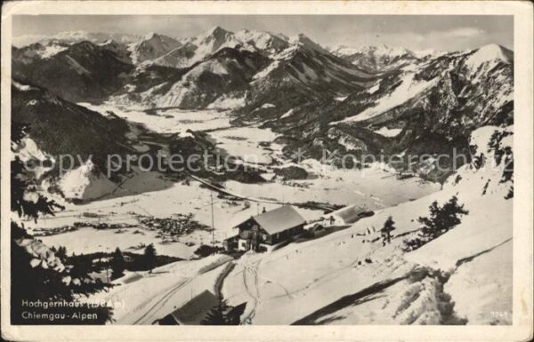 Hochgernhaus Panorama Chiemgauer Alpen Wintersportpl
