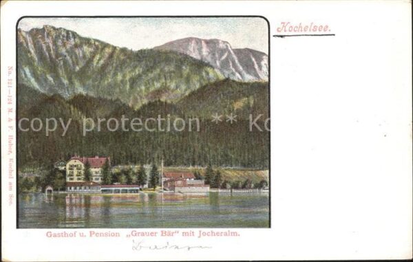 Kochel See Gasthof Pension Grauer Bär mit Jocheral