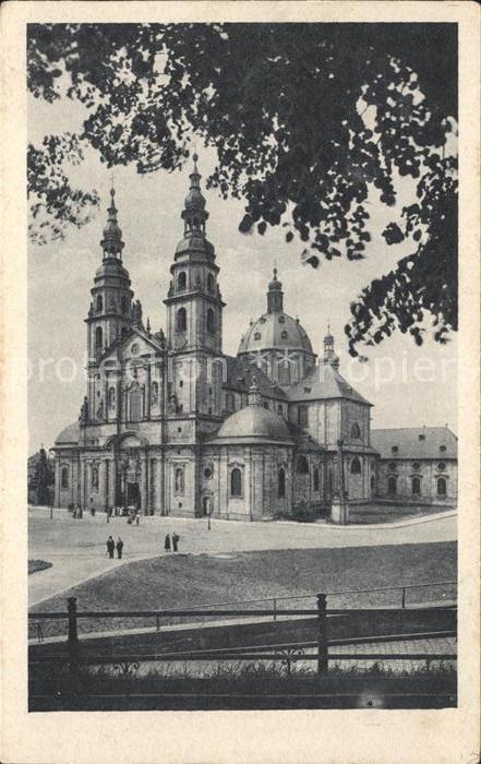 Fulda Dom Barock Kupfertiefdruck