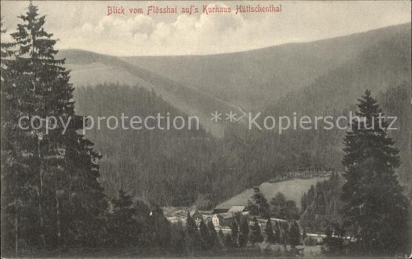 Huettschenthal Blick vom Flösshai aufs Kurhaus