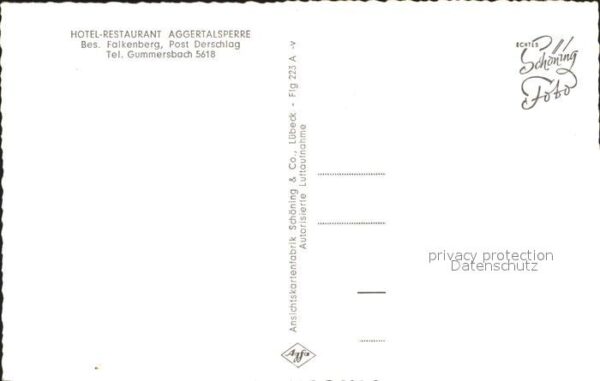 Aggertalsperre Fliegeraufnahme Staumauer – Bild 2