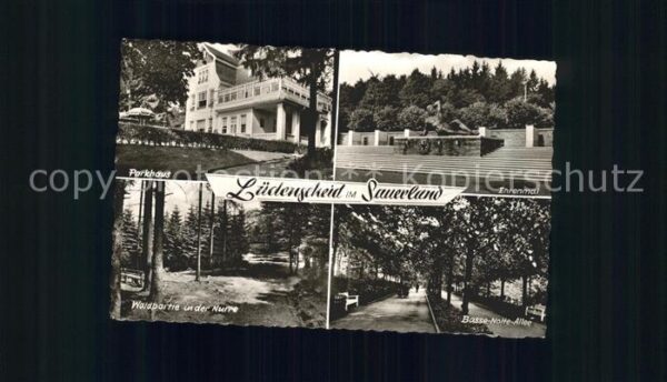 Luedenscheid Parkhaus Ehrenmal Waldpartie Basse Nolt