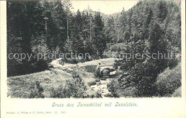 Bad Teinach-Zavelstein Partie im Teinachtal Bachlauf