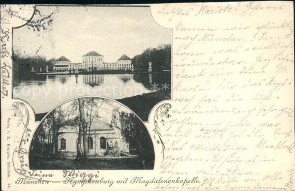 Muenchen Schloss Nymphenburg mit Magdalenenkapel