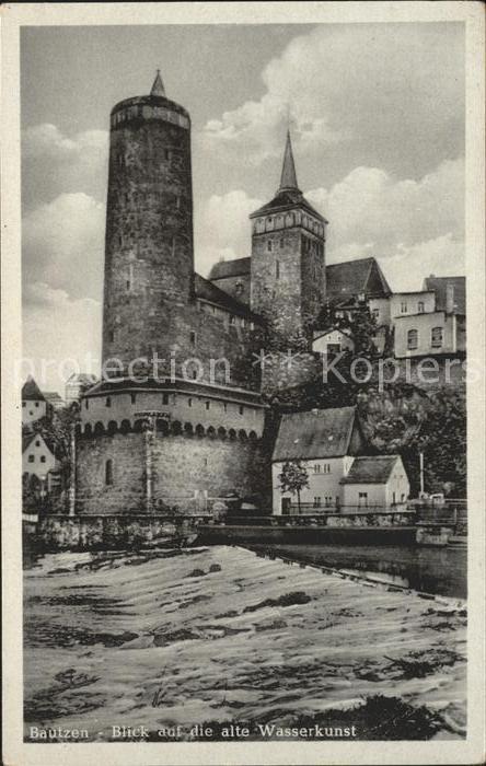 Bautzen Blick auf die alte Wasserkunst