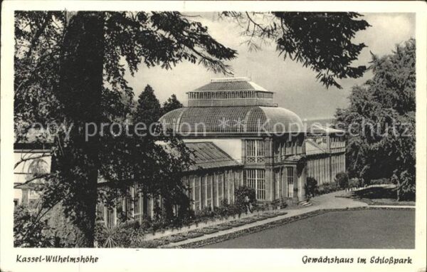 Kassel Wilhelmshöhe Gewächshaus im Schlosspark