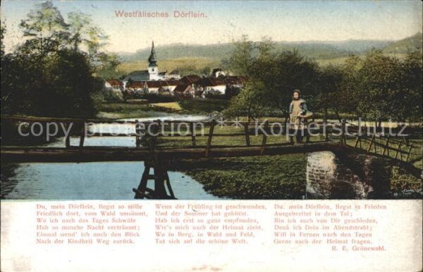 Westfalen Region Westfälisches Dörflein Westfalengruss S