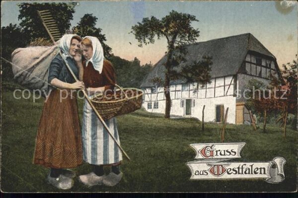 Westfalen Region Bauersfrauen Bauernhaus Land und Leute