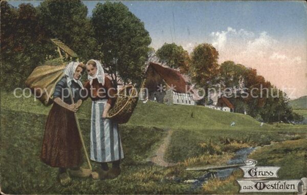 Westfalen Region Bauersfrauen Bauernhaus Land und Leute