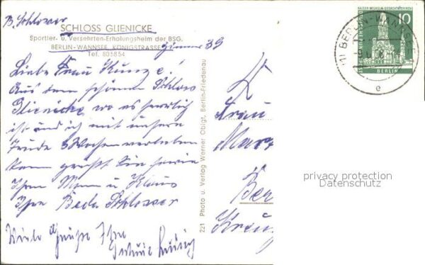 Wannsee Schloss Glienicke Sportlerheim Erholung – Bild 2