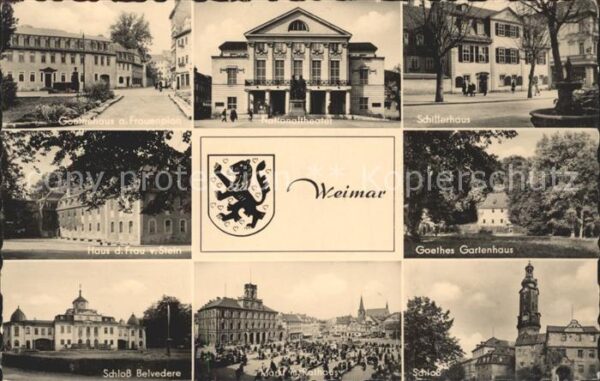 Weimar Thueringen Haus von Goethe Schiller Frau von Stein