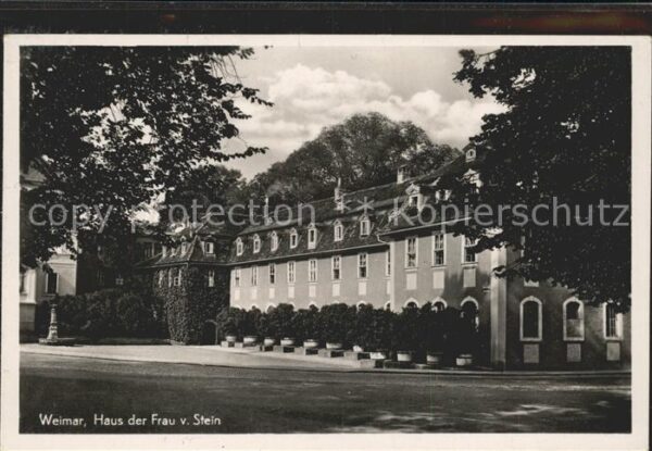 Weimar Thueringen Wohnhaus Frau von Stein