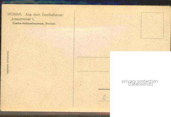 Weimar Thueringen Junozimmer Goethehaus Nationalmuseum – Bild 2