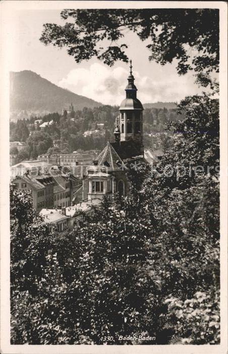 Baden-Baden Blick von der Schlossterrrasse