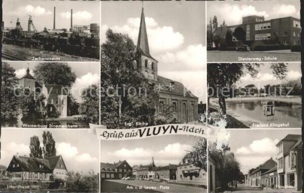 Vluyn Zeche Wasserburg Littardheim Leyen Plat