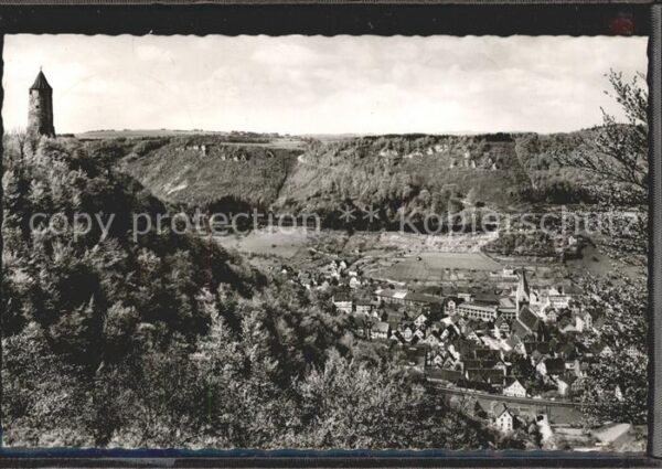 Geislingen Steige Panorama mit Ödenturm Schwäbische Alb