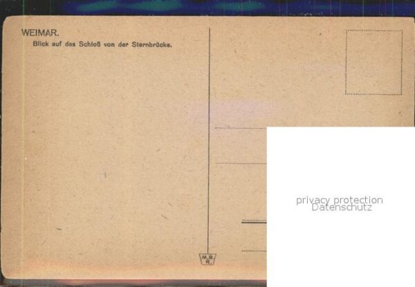 Weimar Thueringen Blick auf das Schloss von der Sternbrüc – Bild 2