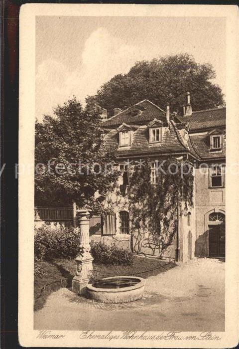 Weimar Thueringen Ehemaliges Wohnhaus der Charlotte von S